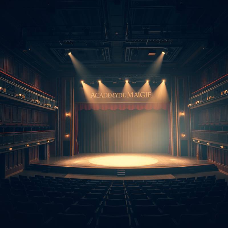 Foto van de theaterzaal van Toneelschool De Magie.