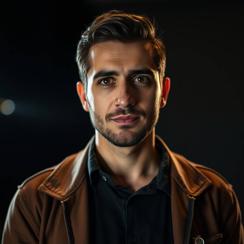 Portretfoto van Karim El Masri, docent acteertechniek en camera-acteren.